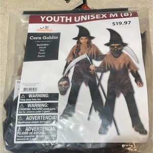 Celebrate It Corn Goblin Costume with Black and Brown Accents